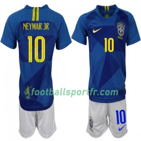 Tenue Brésil Neymar JR 10 Enfant Extérieur Coupe du monde 2018 Maillot de Foot